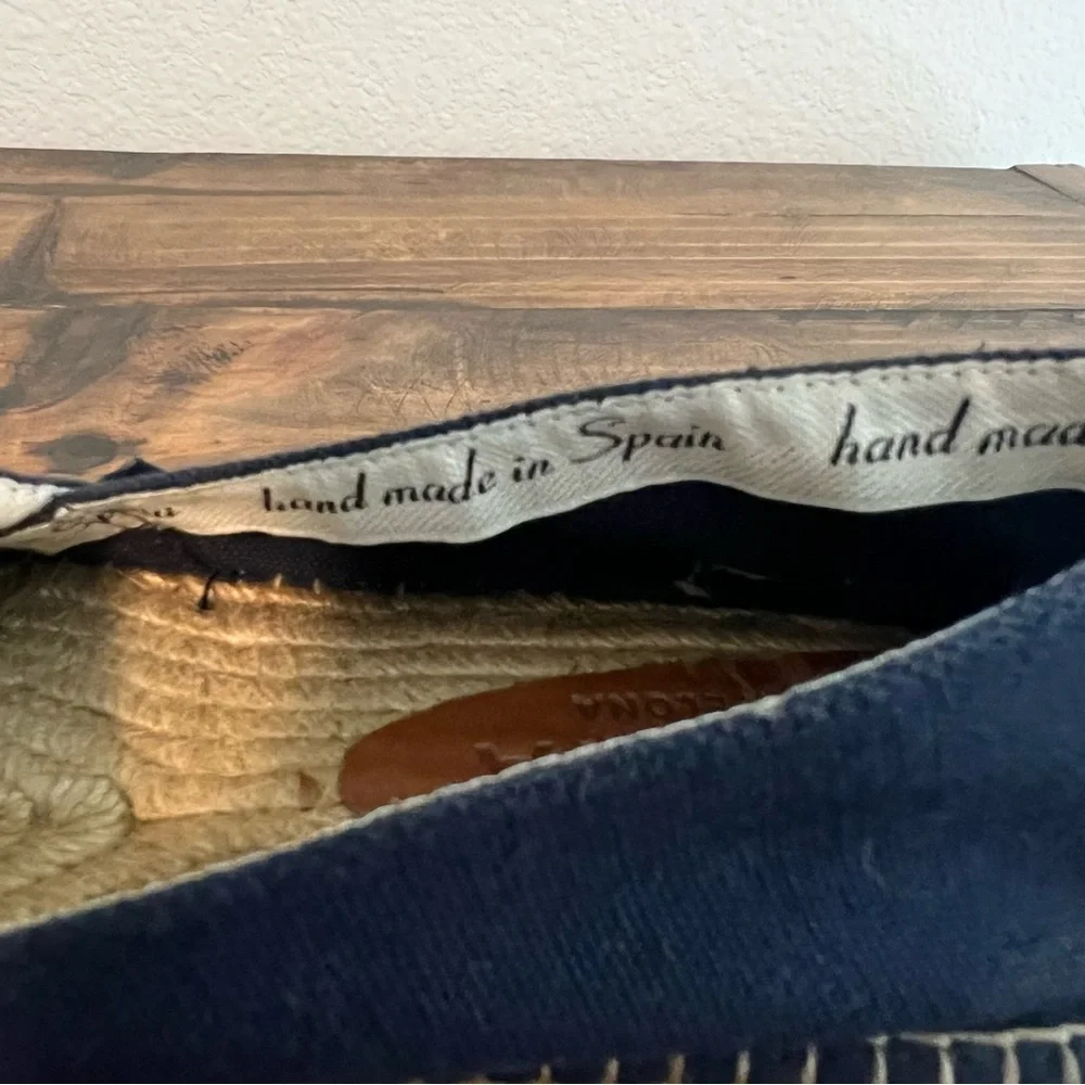 Navy Canvas Espadrille Slip-On Loafers
